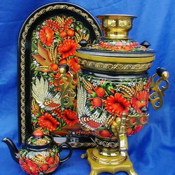 Пазл: Расписной самовар