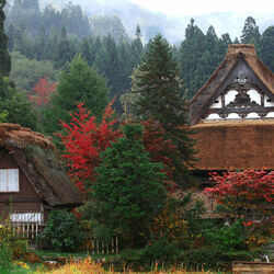 Пазл: Японская деревня