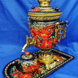 Пазл: Расписной самовар