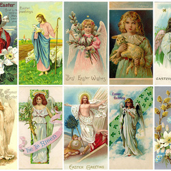 Пазл: Пасхальные открытки