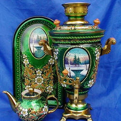 Пазл: Расписной самовар