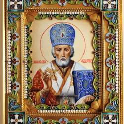 Пазл: Икона Николай Чудотворец