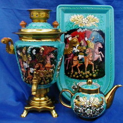 Пазл: Расписной самовар