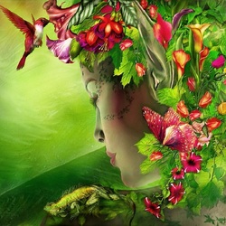 Пазл: Цветочный эльф