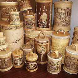 Пазл: Берестяные туески 