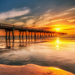 Пазл: Огненный закат