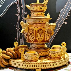 Пазл: Чай с баранками. Береста