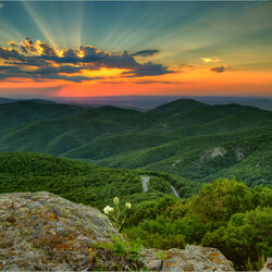 Пазл: Закат в горах