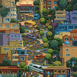 Пазл: Ломбард-стрит