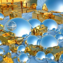 Пазл: Серебро и золото