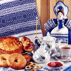 Пазл: Чай с баранками