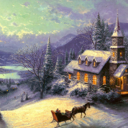 Пазл: Зимняя прогулка