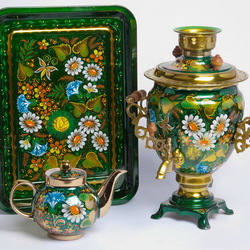 Пазл: Расписной самовар