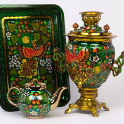 Пазл: Расписной самовар