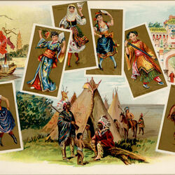 Пазл: Старинные карточки