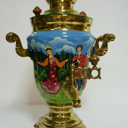 Пазл: Расписной самовар