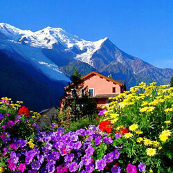 Пазл: Домик в горах