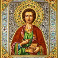 Пазл: Икона Пантелеймона целителя