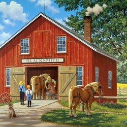 Пазл: У кузницы