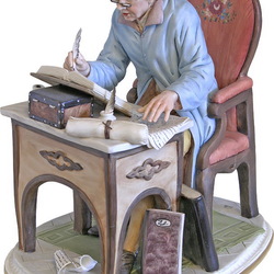 Пазл: Фарфоровая статуэтка.Писатель