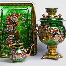 Пазл: Расписной самовар