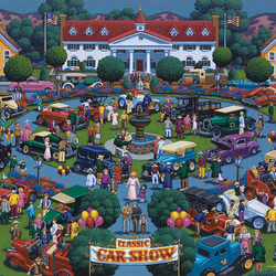 Пазл: Классическое шоу автомобилей