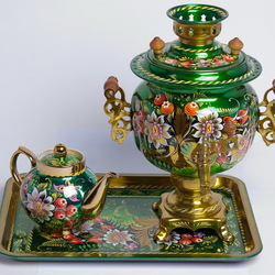 Пазл: Расписной самовар