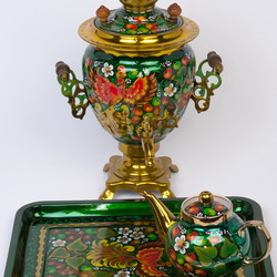 Пазл: Расписной самовар