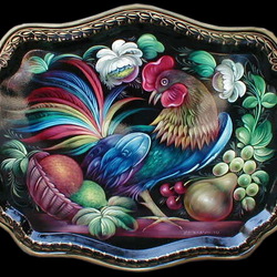 Пазл: Жостовский поднос