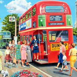 Пазл: Приветливый кондуктор