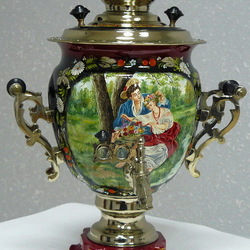 Пазл: Расписной самовар