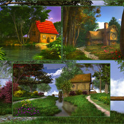 Пазл: Сказочные домики