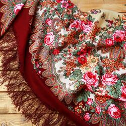 Пазл: Павлопосадский платок