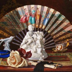 Пазл: Натюрморт с веером