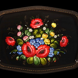 Пазл: Жостовский поднос