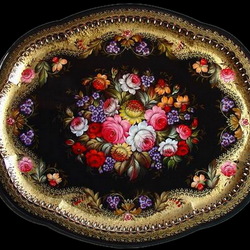 Пазл: Жостовский поднос