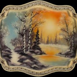 Пазл: Жостовский поднос