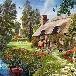 Пазл: Деревенский пейзаж