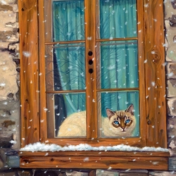 Пазл: За окном зима
