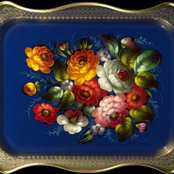 Пазл: Жостовский поднос