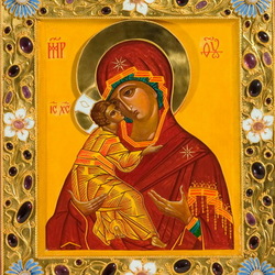 Пазл: Икона Владимирской Божьей Матери