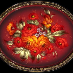 Пазл: Жостовский поднос