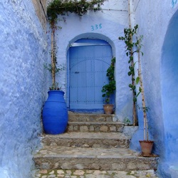 Пазл: Голубая дверь