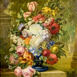 Пазл: Цветочный натюрморт