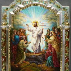 Пазл: Икона Воскресение. Ростовская финифть