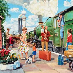 Пазл: Встреча папы