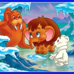 Пазл: Мамонтенок ищет маму