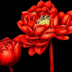 Пазл: Китайские картины на шелке