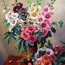 Пазл: Мальвы