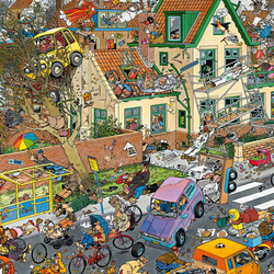 Пазл: Ураган на городской улице